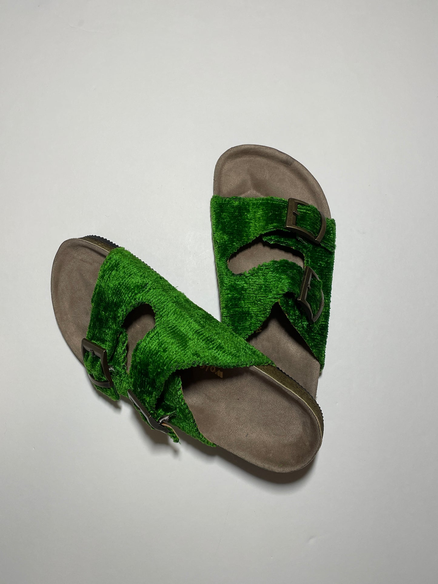 Buckle Sandal Emerald Solid