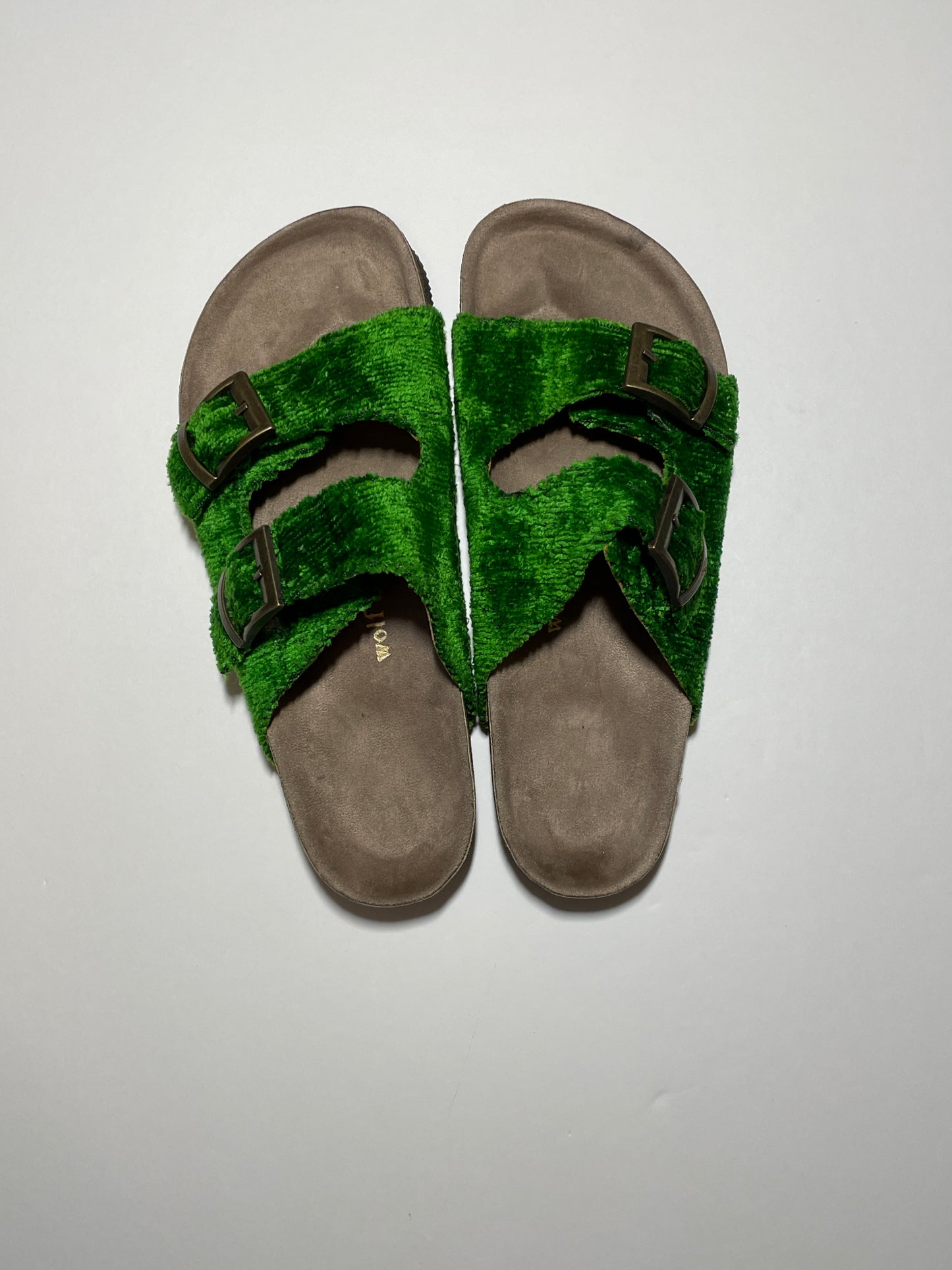 Buckle Sandal Emerald Solid